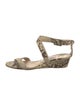 Jimmy Choo Snakeskin Animal Print Espadrilles