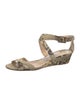 Jimmy Choo Snakeskin Animal Print Espadrilles