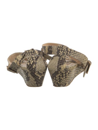 Jimmy Choo Snakeskin Animal Print Espadrilles