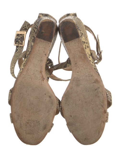 Jimmy Choo Snakeskin Animal Print Espadrilles