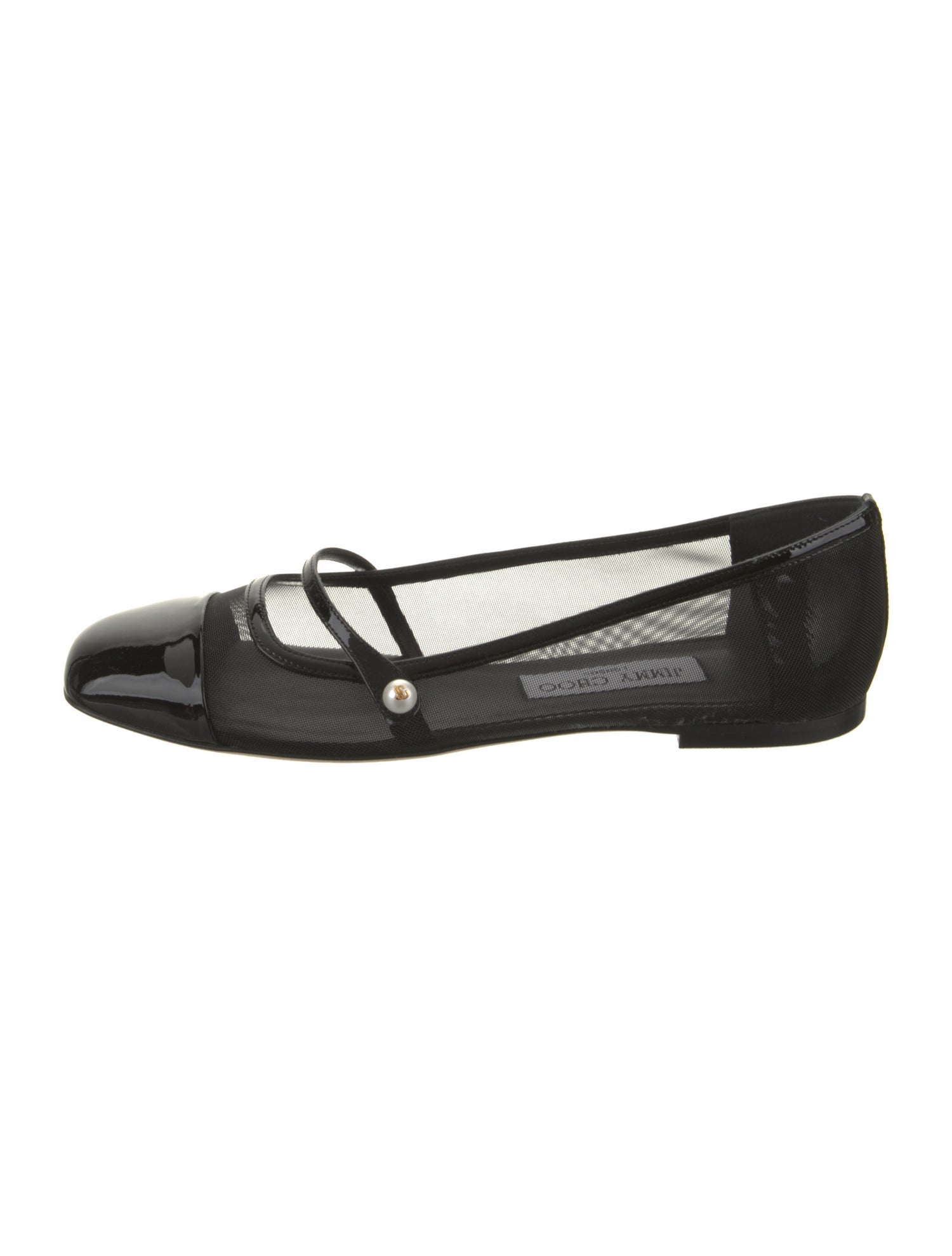 Jimmy Choo Mesh Mary Jane Flats