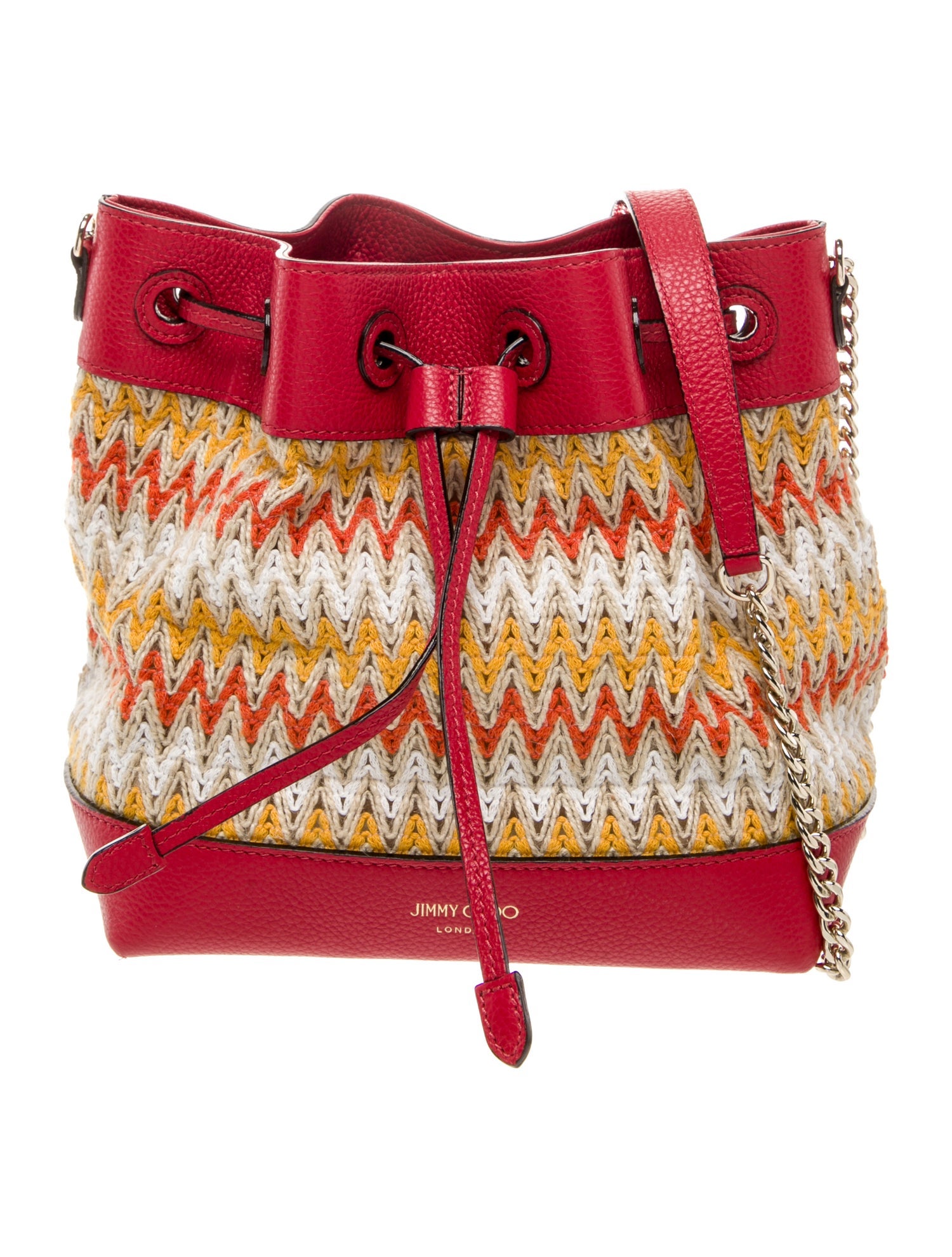 Jimmy Choo Jute Bucket Bag