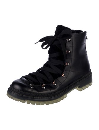 Jimmy Choo Leather Combat Boots