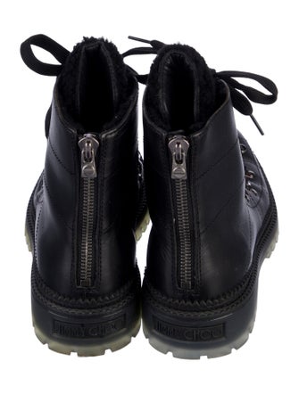 Jimmy Choo Leather Combat Boots