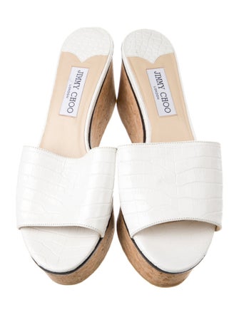 Jimmy Choo Leather Slides