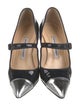 Manolo Blahnik Patent Leather Colorblock Pattern Pumps