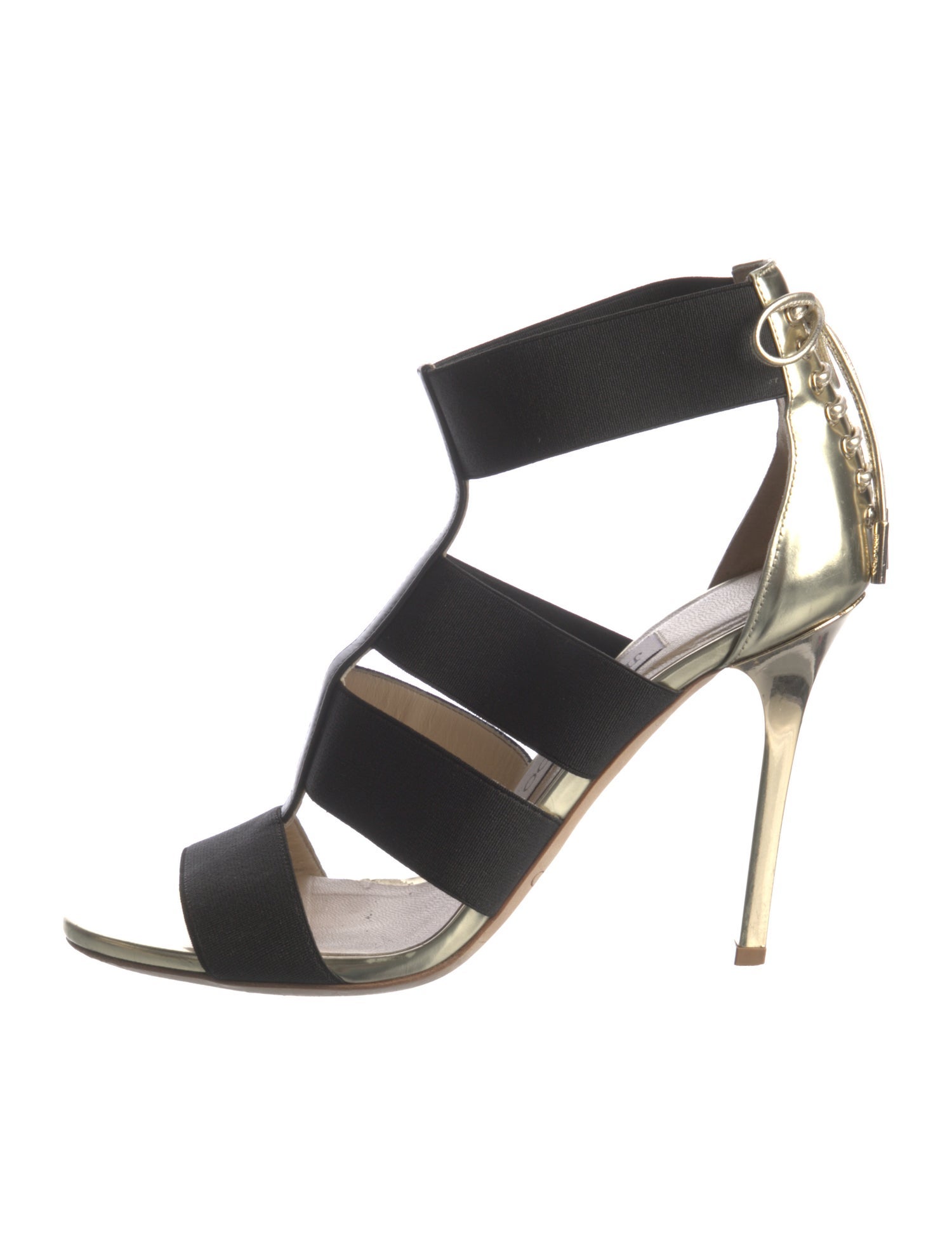 Jimmy Choo Leather T-Strap Sandals