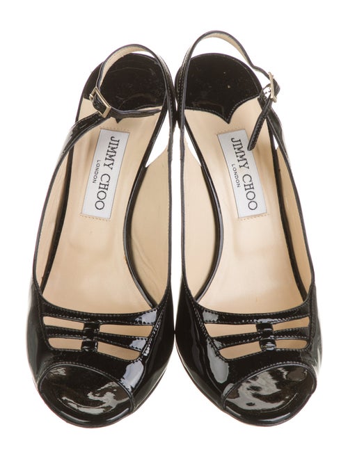 Jimmy Choo Patent Leather Slingback Pumps