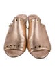 Jimmy Choo Leather Studded Accents Slides