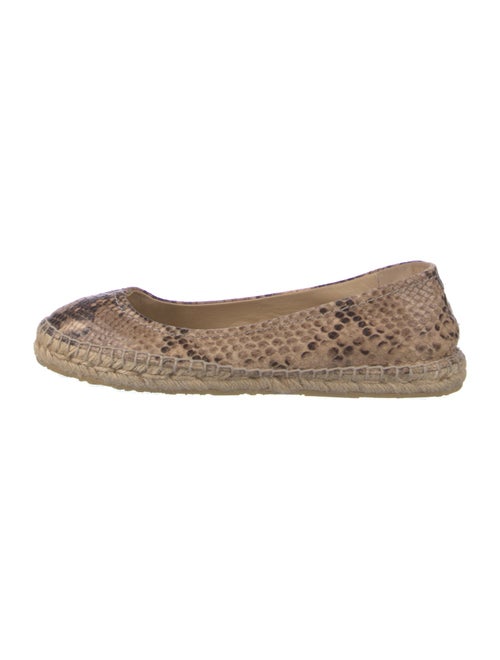 Jimmy Choo Snakeskin Animal Print Espadrilles