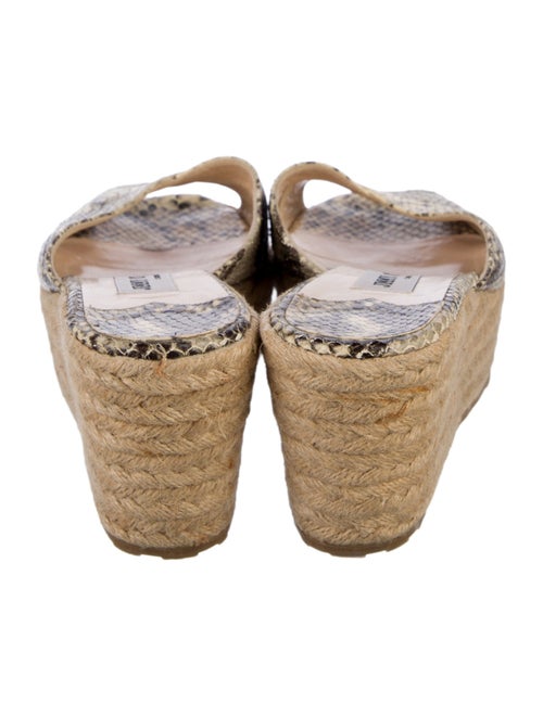 Jimmy Choo Snakeskin Animal Print Espadrilles