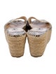 Jimmy Choo Snakeskin Animal Print Espadrilles