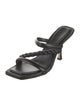 Jimmy Choo Leather Braided Accents Slides