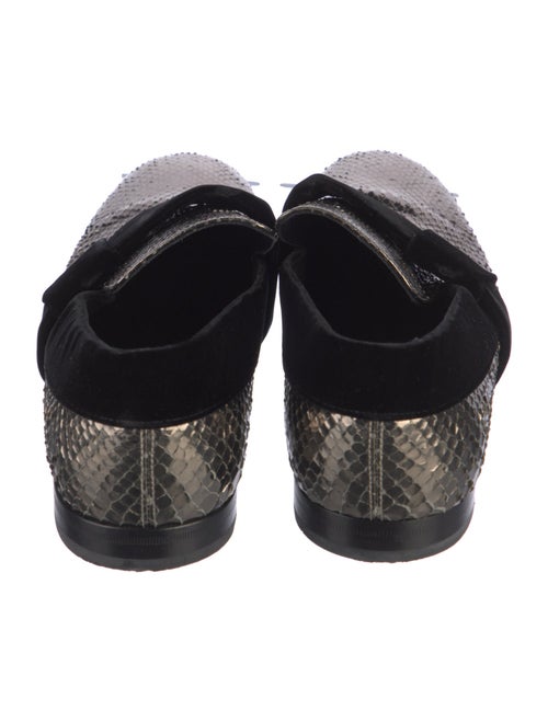 Jimmy Choo Snakeskin Printed Slippers