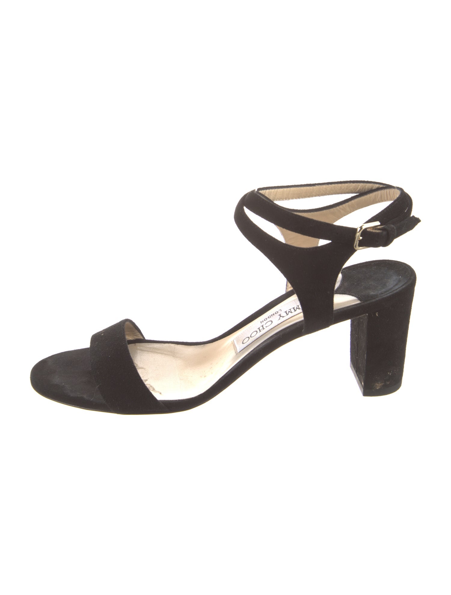 Jimmy Choo Suede Glitter Accents Sandals