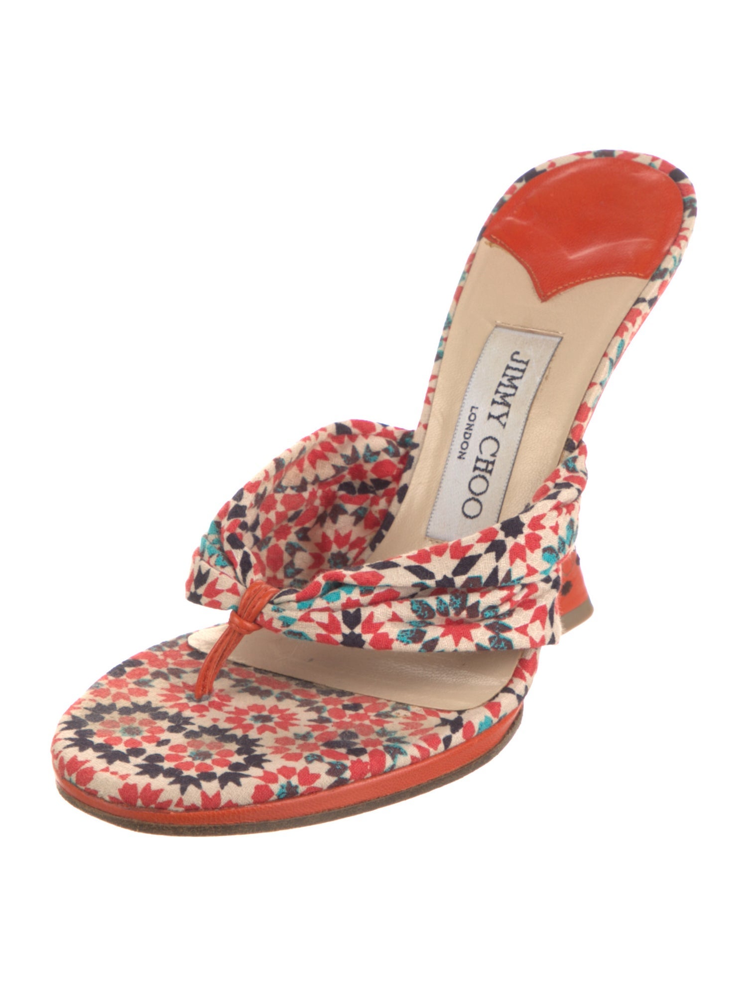 Jimmy Choo Floral Print Slides