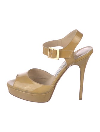 Jimmy Choo Patent Leather Slingback Sandals
