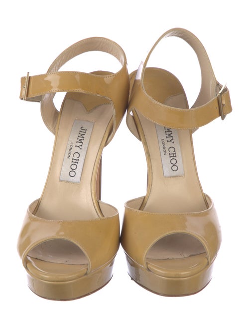 Jimmy Choo Patent Leather Slingback Sandals