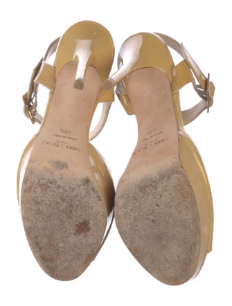 Jimmy Choo Patent Leather Slingback Sandals