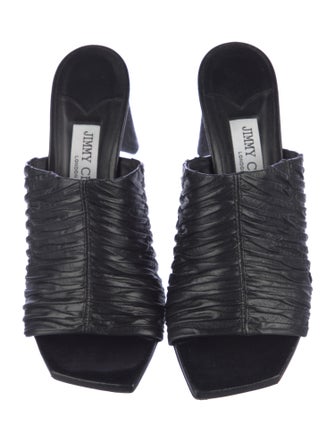 Jimmy Choo Leather Slides