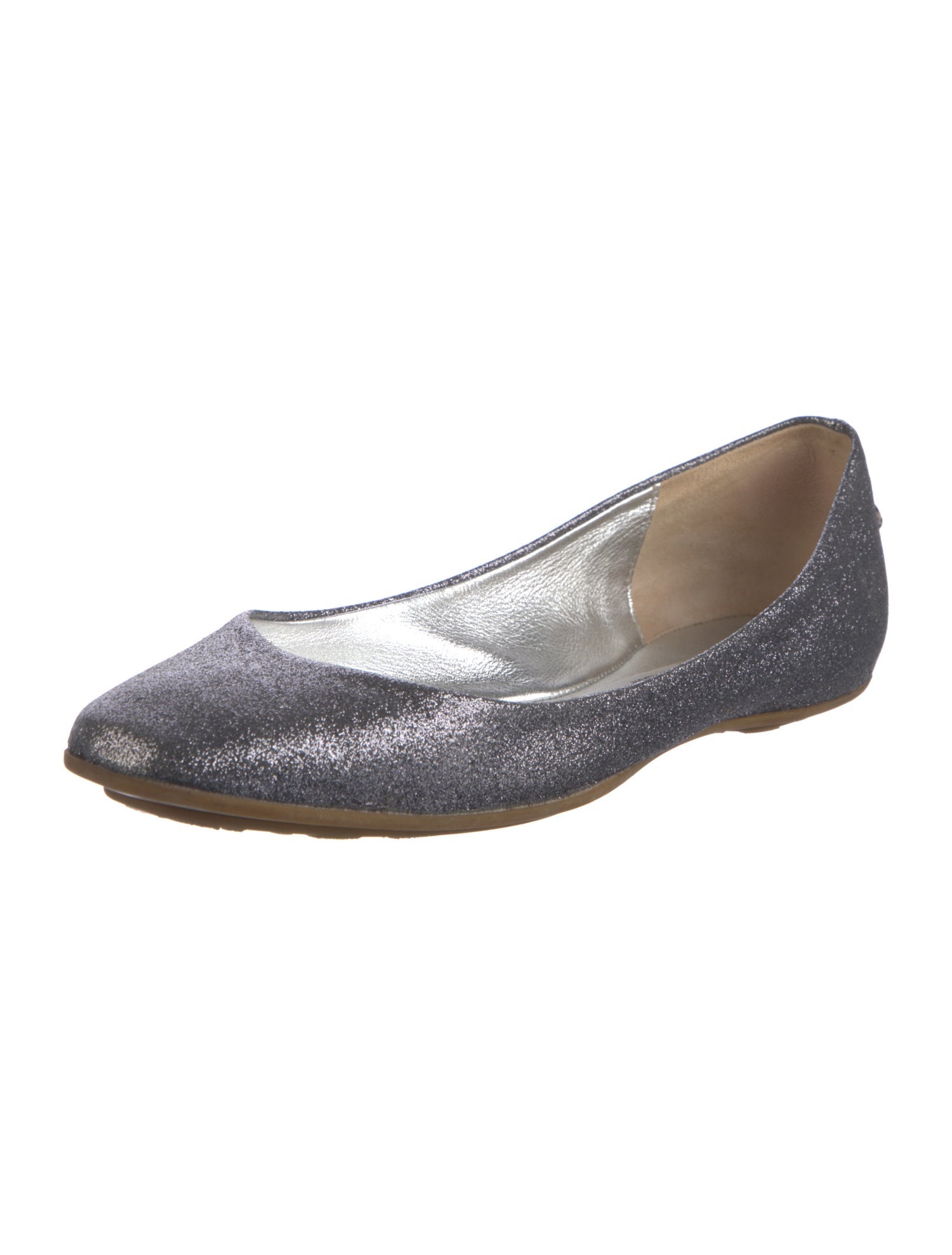 Jimmy Choo Glitter Glitter Accents Ballet Flats