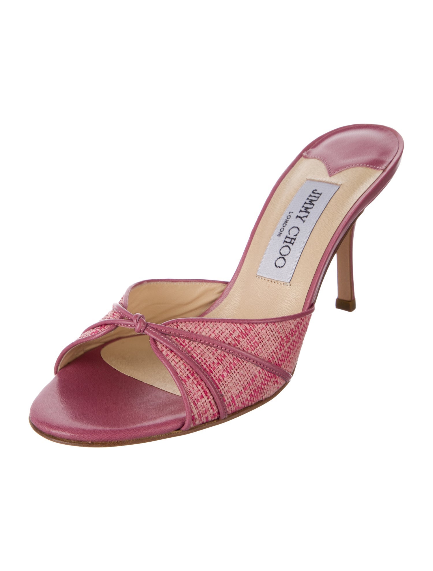 Jimmy Choo Straw Slides