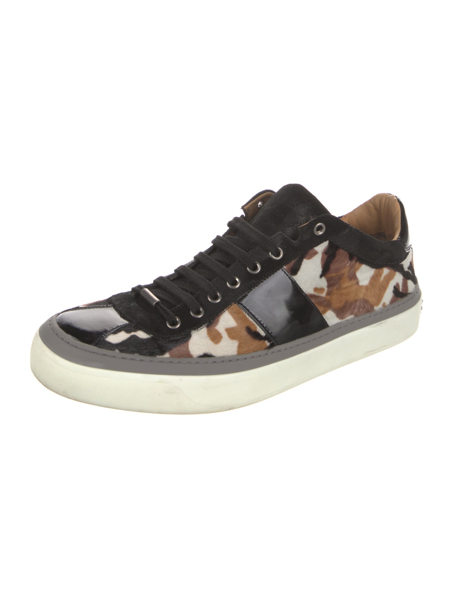 Jimmy Choo Ponyhair Printed Sneakers