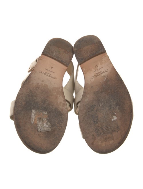 Jimmy Choo Leather Slingback Sandals