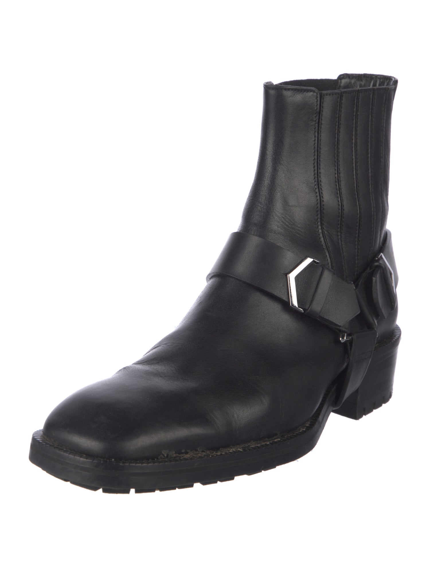 Jimmy Choo Leather Moto Boots