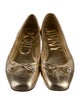 Jimmy Choo Leather Bow Accents Ballet Flats