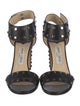 Jimmy Choo Leather Studded Accents Sandals