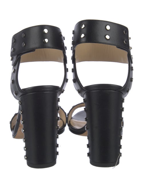 Jimmy Choo Leather Studded Accents Sandals