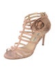 Jimmy Choo Camellia Accent Leather Gladiator Sandals