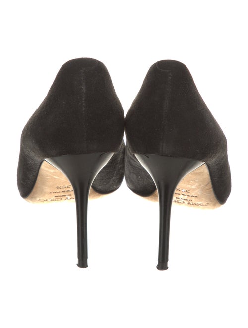 Jimmy Choo Suede Leather Trim Embellishment Pumps