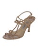 Jimmy Choo Leather T-Strap Sandals