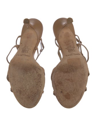 Jimmy Choo Leather T-Strap Sandals