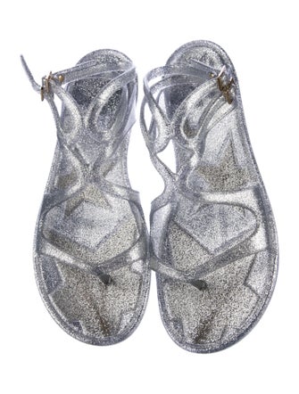 Jimmy Choo Rubber Gladiator Sandals