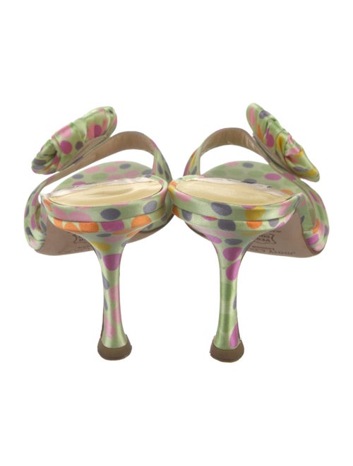 Jimmy Choo Satin Floral Print Slides