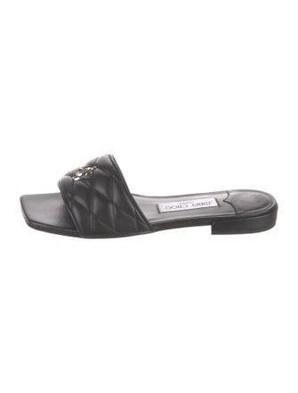 Jimmy Choo Leather Slides