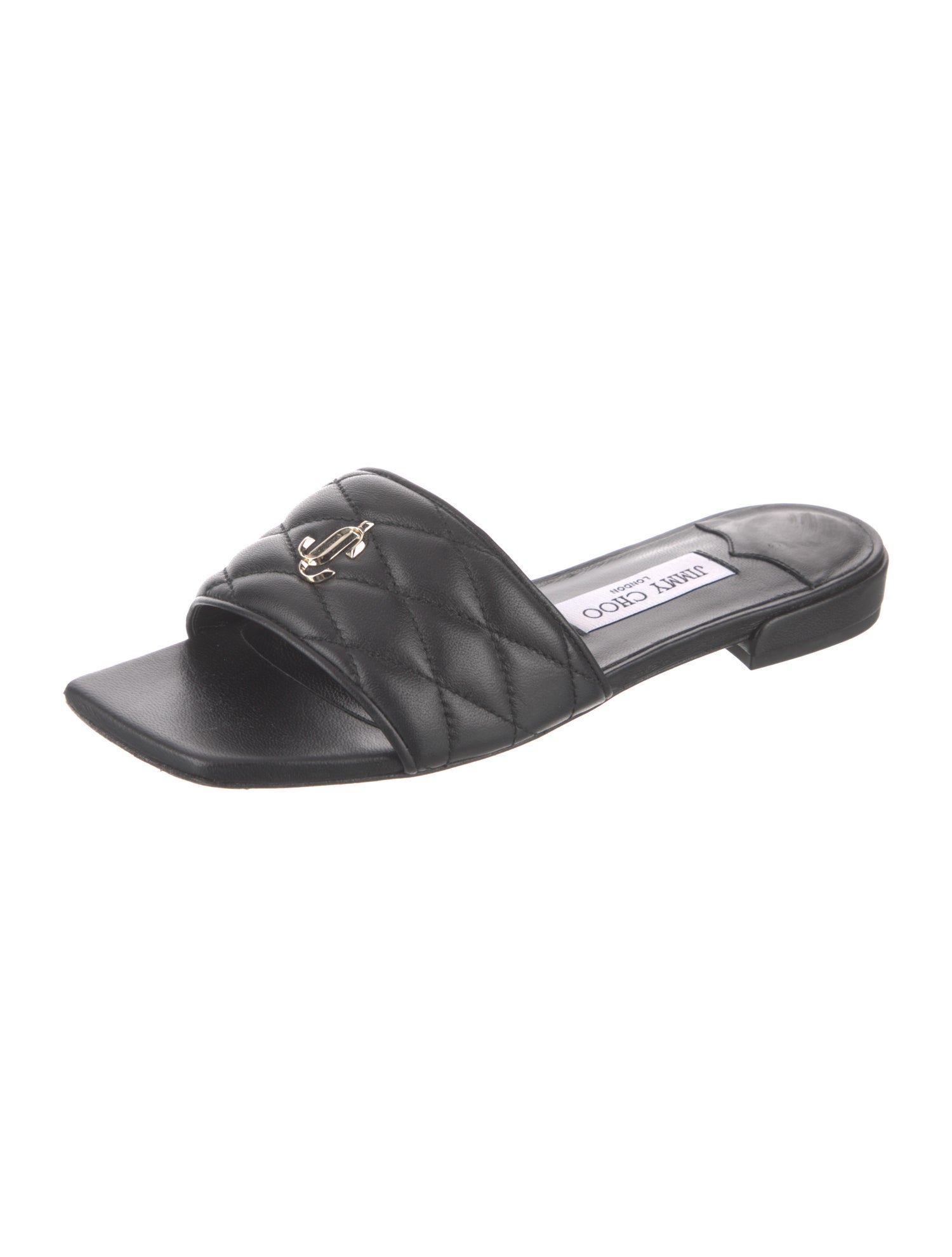 Jimmy Choo Leather Slides