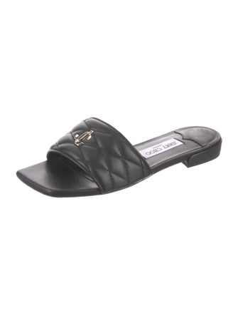 Jimmy Choo Leather Slides