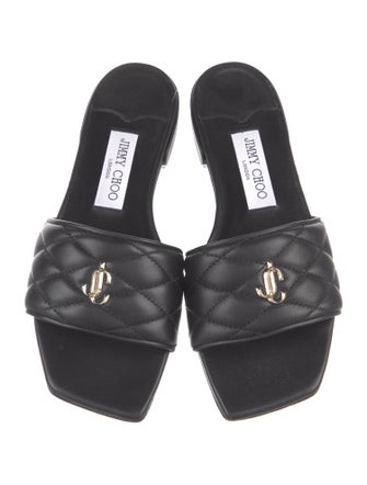 Jimmy Choo Leather Slides