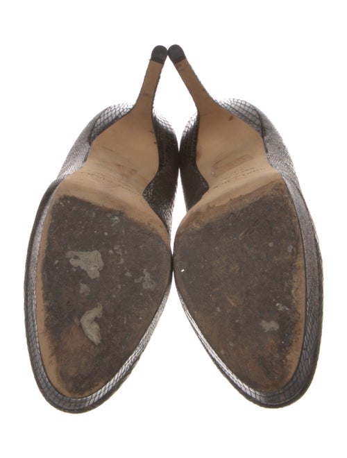 Jimmy Choo Leather Animal Print Pumps