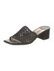 Jimmy Choo Leather Trim Embellishment Slides