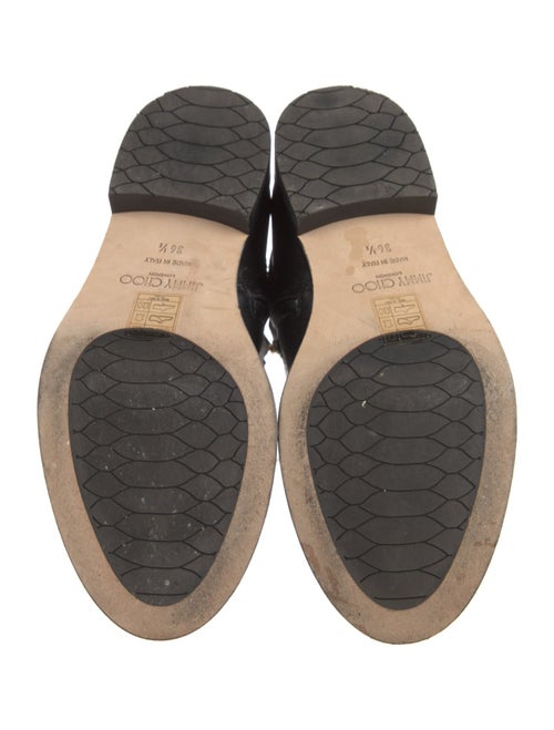 Jimmy Choo Leather Moto Boots