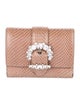 Jimmy Choo Leather Polka Dot Print Compact Wallet