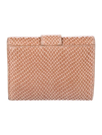 Jimmy Choo Leather Polka Dot Print Compact Wallet
