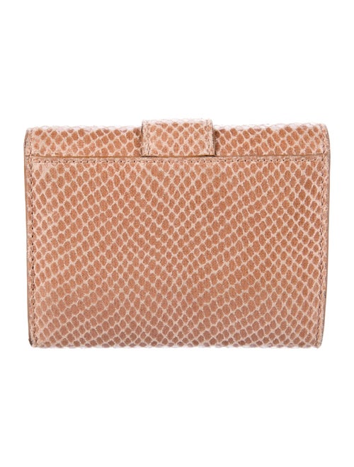 Jimmy Choo Leather Polka Dot Print Compact Wallet