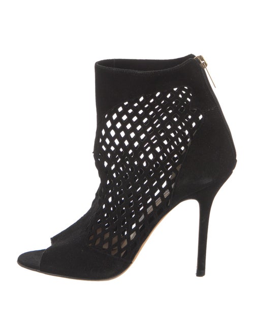 Jimmy Choo Suede Lasercut Accents Boots