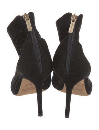 Jimmy Choo Suede Lasercut Accents Boots